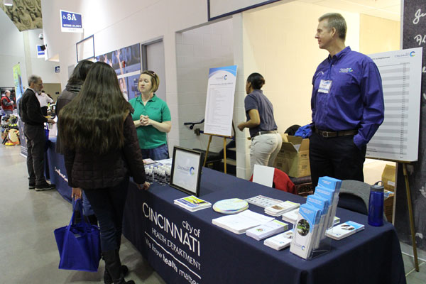 The Health Department was one of many city functions represented at the Neighborhood Summit