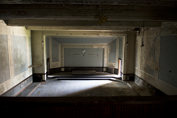 Balcony view in one of the Masonic lodge's auditoriums