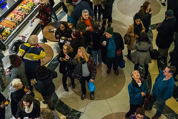 Heinen's downtown store in the renovated Cleveland Trust Rotunda building