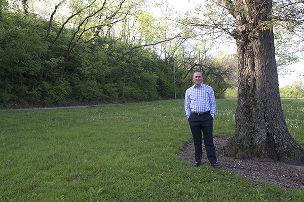 Dan Schimberg, Uptown Rental Properties founder and CEO, in Inwood Park