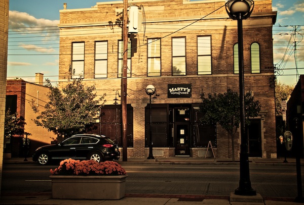 Marty's Hops and Vines is among the College Hill storefronts to get new signage under the facade improvement program