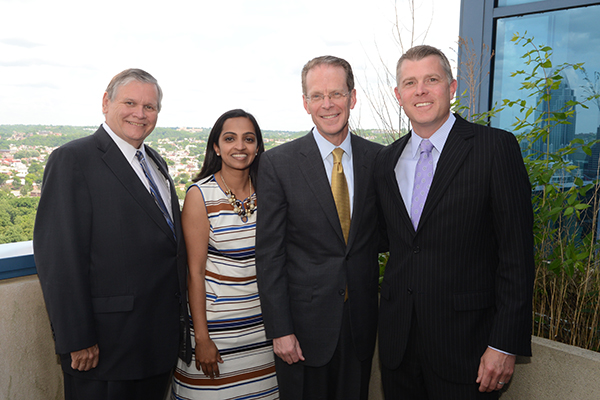 (L-R) myNKY leaders William Scheyer, Sharmili Reddy, Geoffrey Mearns and  A.J. Schaeffer