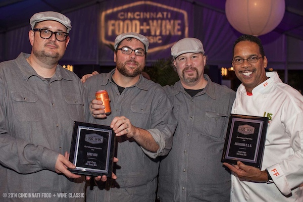 Cooking competition winners at CF+WC 2014 included Jackson Rouse (left) and Rookwood colleagues and Paul Sturkey (right)