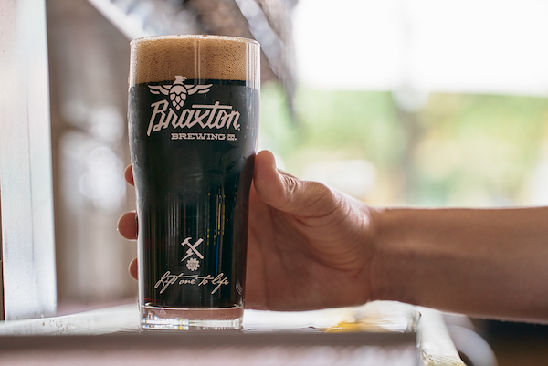 Neltner Small Batch created Braxton Brewing's design elements