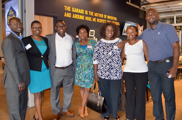 Leadership of the African Professionals Network, including Clara Matonhodze (third from right)