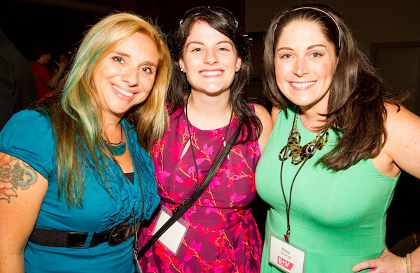 Bad Girl Ventures alums (L-R) Alison Kulage, Mavis Linneman-Clark and Stacey Shiring celebrate launch of Explore program