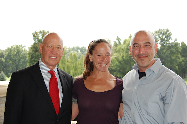 SCORE mentor Carlin Stamm (left) with Judy and Dominic LoPresti of Spun Bicycles