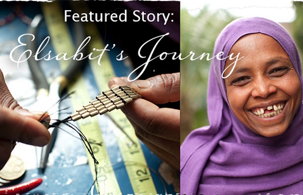 The soHza website features stories behind the jewelry makers