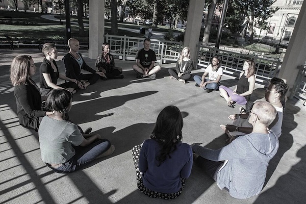 City Silence was held in Washington Park over the summer and will be at the Main Library downtown throughout February