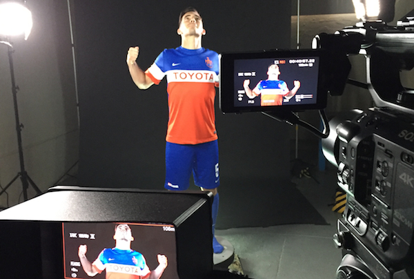 FC Cincinnati midfielder Ross Tomaselli at a recent 4th Floor Creative photo shoot