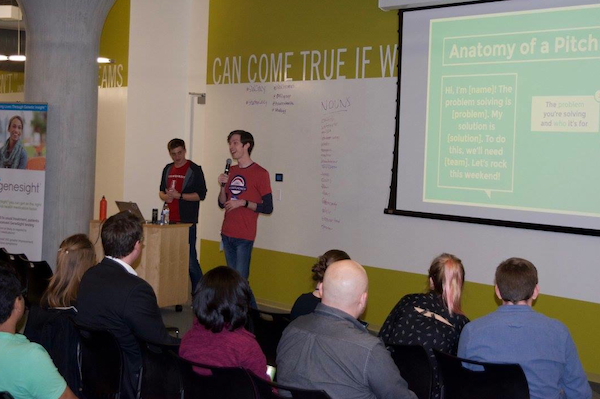 Chris Ridenour (left) and Alex Bowman of Casamatic will again serve as Startup Weekend facilitators