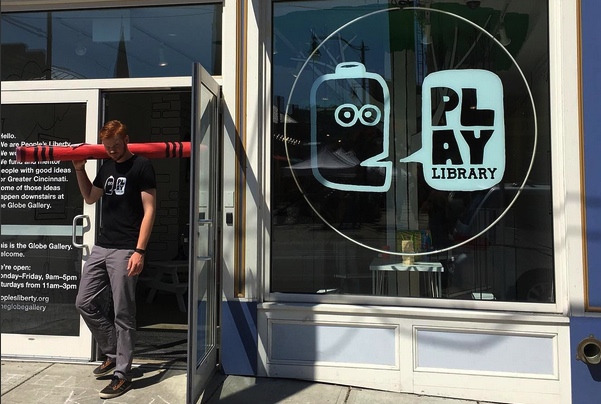 Play Library is open Wednesday-Sunday at the Globe Gallery across from Findlay Market 