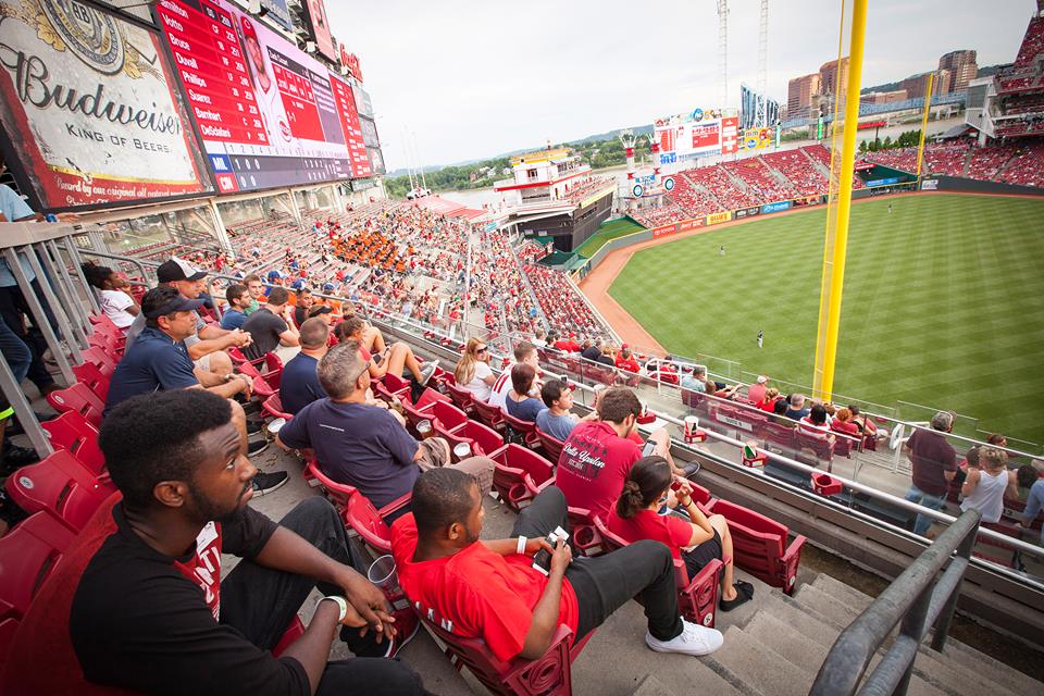 CINC interns attended a Cincinnati Reds game and actually saw a win