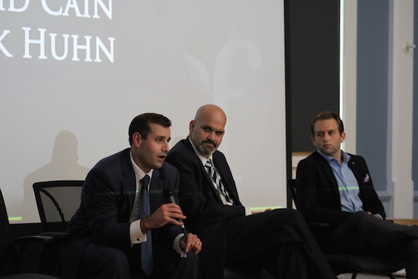 Founders from different startups form a panel at a past Founder Institute event.