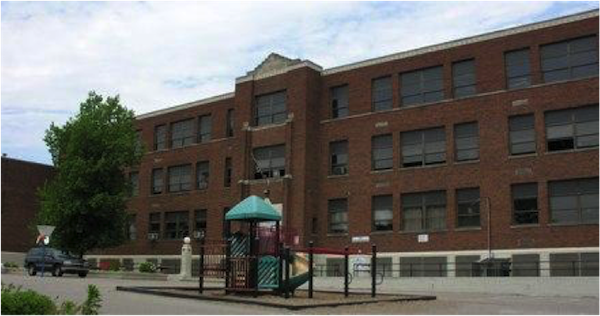 The former Newport Intermediate School on Fourth Street will soon become 200 market-rate apartments.