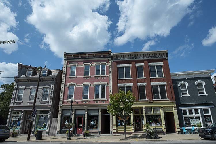 The Fairfield Avenue business district.