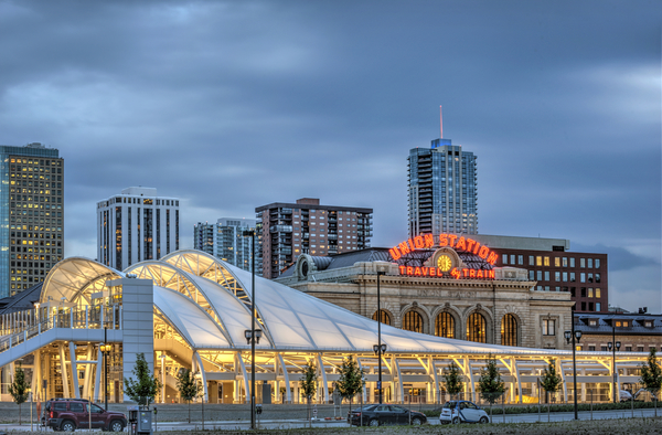 Denver at dusk