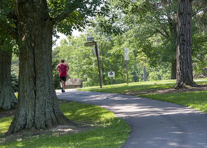 Residents want more paved trails, like this one in Devou Park. 