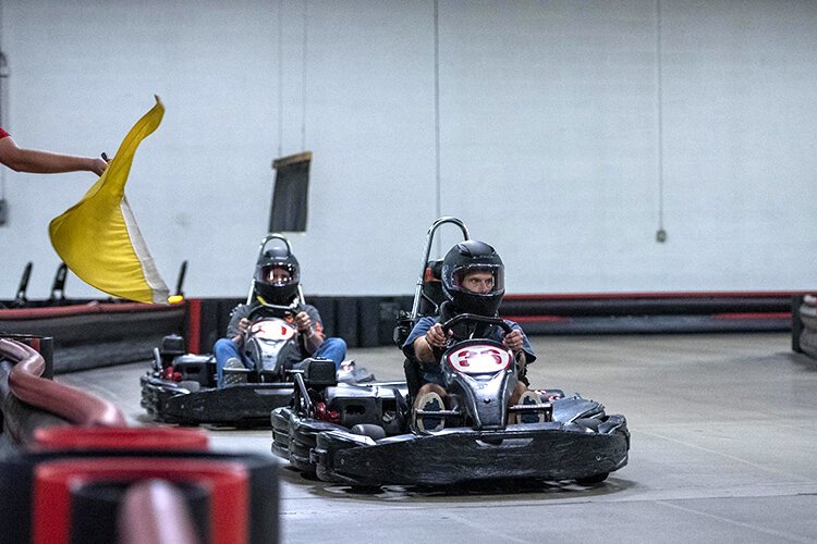 Go-kart races and stress relief at 40 mph at Full Throttle Adrenaline Park.