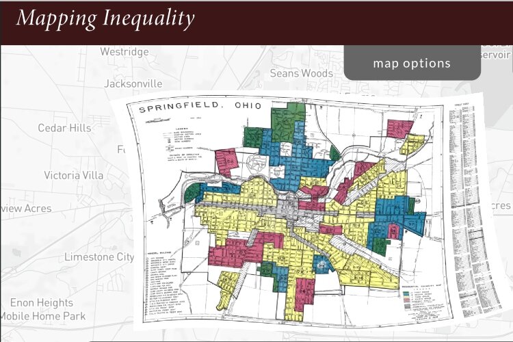 Maps of historically redlined areas of cities like Springfield can show how the practice affected growth and development moving forward.