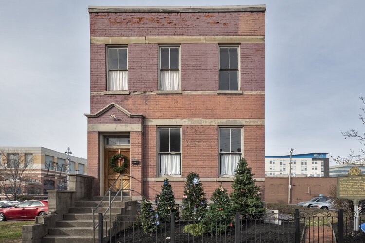 The old Southgate Street School, once a school for African American children, is now the Newport History Museum.