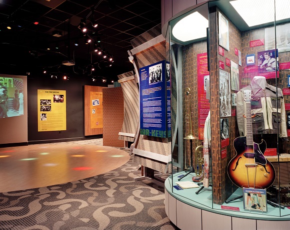 Stax Museum exhibit features a replica of the "Soul Train" dance floor circa 1970