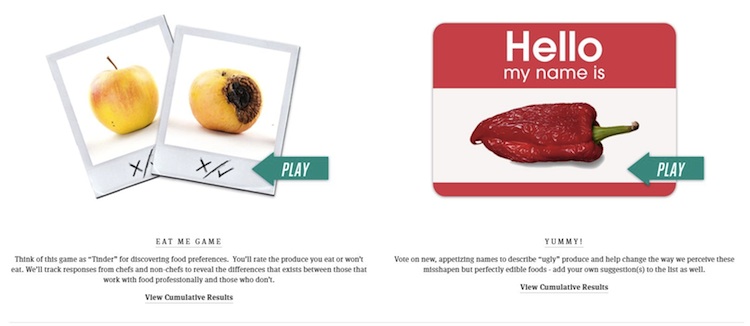 Epicure Cincinnati has designed games to help people determine which "ugly" foods are usable based on chefs' advice.