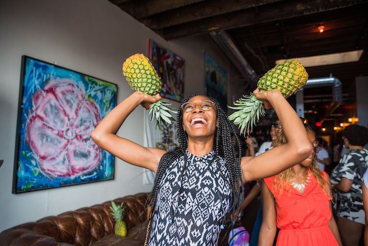 Dancing at a Meraki Haus popup event.