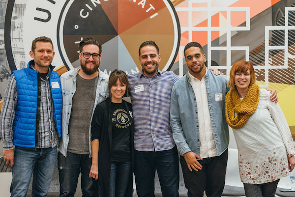 The first panel included Brennan Hill (Crossroads Church), Shay Nartker (Frameri), Tracey Ireland (Rhinegeist), Jeremy K Smith (P&G) and Deidre Hazelbaker (Brandominium).