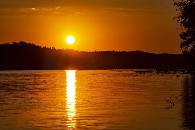 Sunset on the Ohio at Augusta, Ky.
