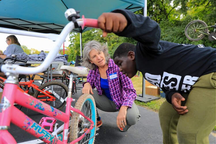 The pop-up shops are usually held at community events.