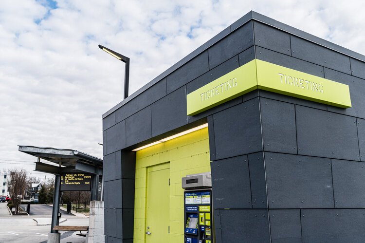 BRT stations, like the Transit Center, will allow riders to pay before boarding.