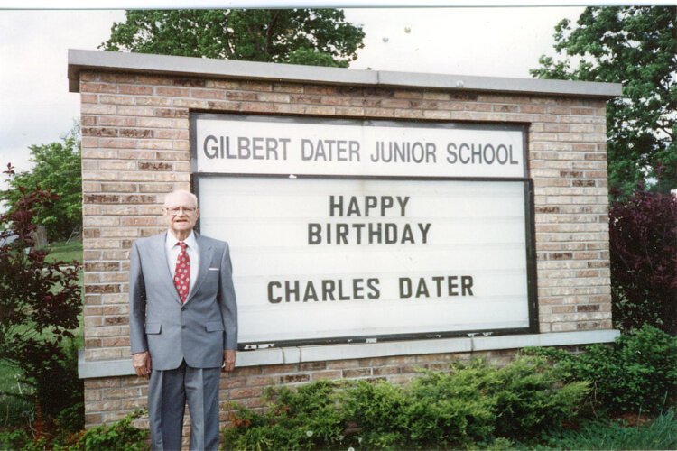 Charles H. Dater at the school named for his grandfather.