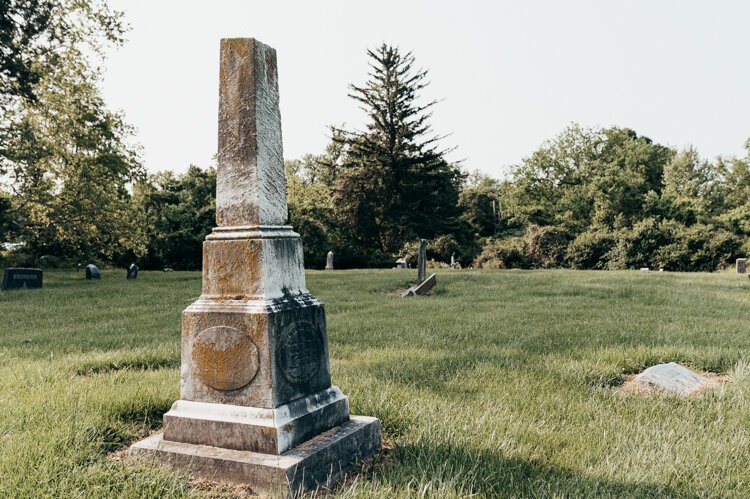 John Isom Gaines, a pre-Civil War leader of the Black community in Cincinnati and an advocate of education for Black children, died at the age of 37. His monument was crafted in the form of a broken shaft, symbol of a life cut short.