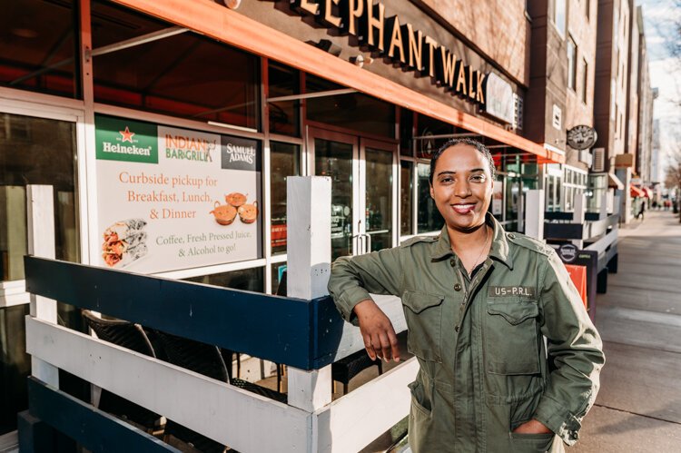 Genet Singh opened a walk-up window and outdoor dining to cope with pandemic restrictions.
