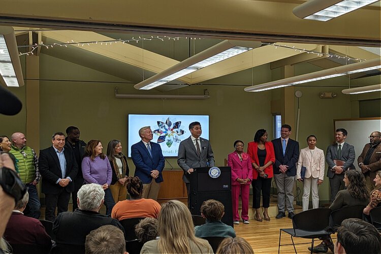 The 2023 update of the Green Cincinnati Plan was announced by Mayor Aftab Pureval and other leaders.