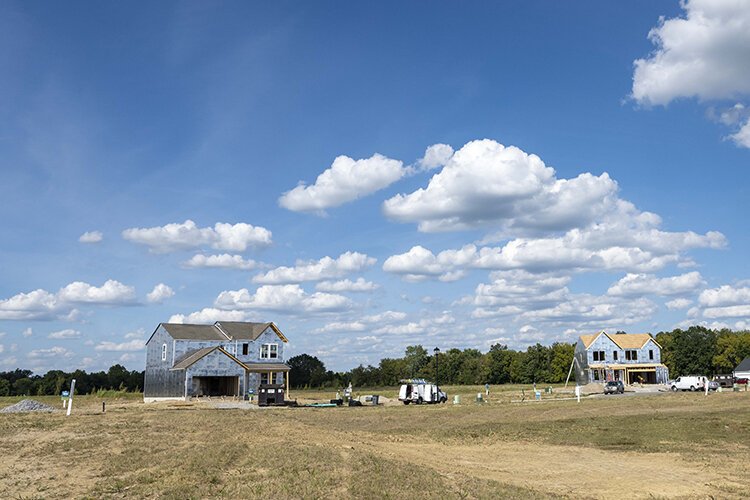 Even with a moratorium in place, new houses are being built.
