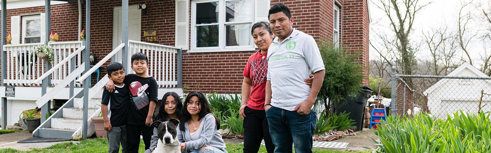 The Perez family: Axel, Ivan, Ashley, Elba, Juana, Ausel.