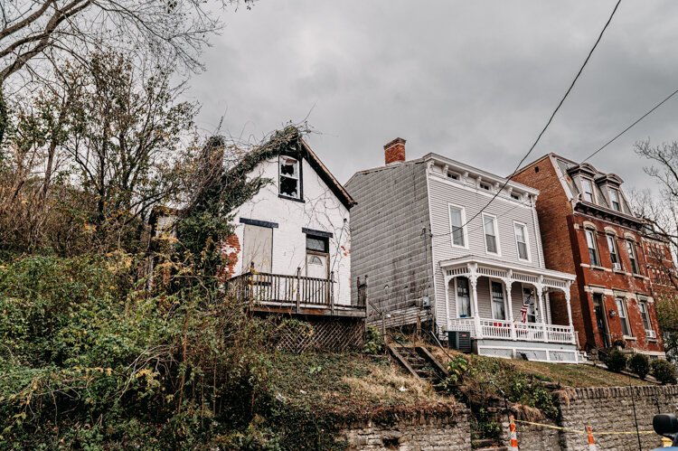 Houses in the Sedamsville neighborhood.