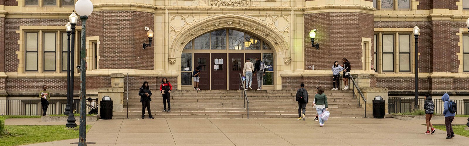 Some students at Hughes High School have been trained in peer mental health support.