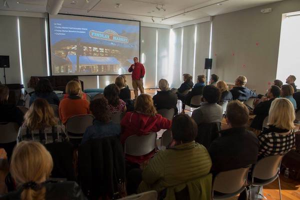 Joe Hansbauer shares plans for Findlay Market's upcoming food innovation cluster at IDEALAB 2016.