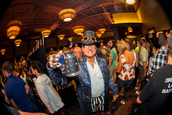 "Jungle" Jim Bonaminio enjoys seasonal beer festivities at his Eastgate location.