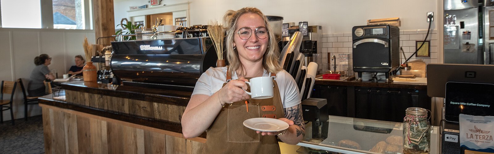 Kim Rollins is the manager of Square Mile Coffee in Mt. Healthy