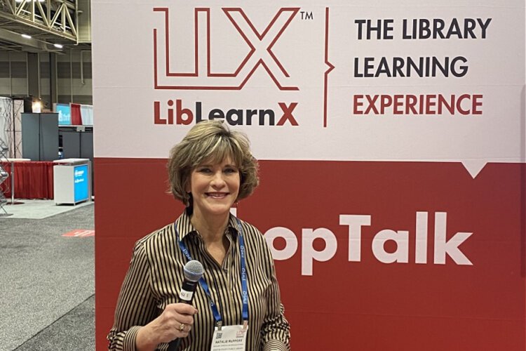 Natalie Ruppert presented the library's career services program at a nationwide conference.