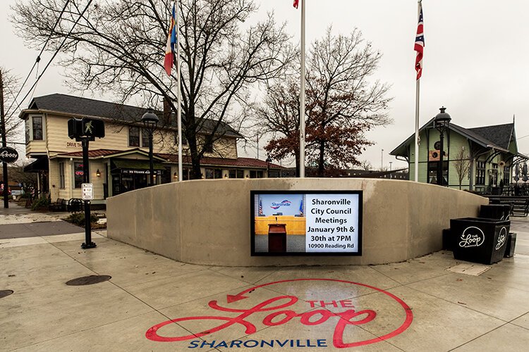 Sharonville's Depot Square has become a community gathering spot.