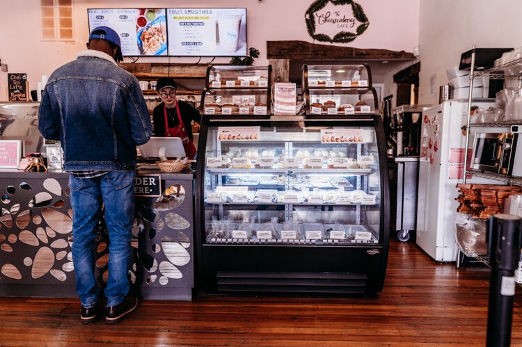 The Cheesecakery Cafe, one of three new homegrown businesses in the heart of Madisonville.