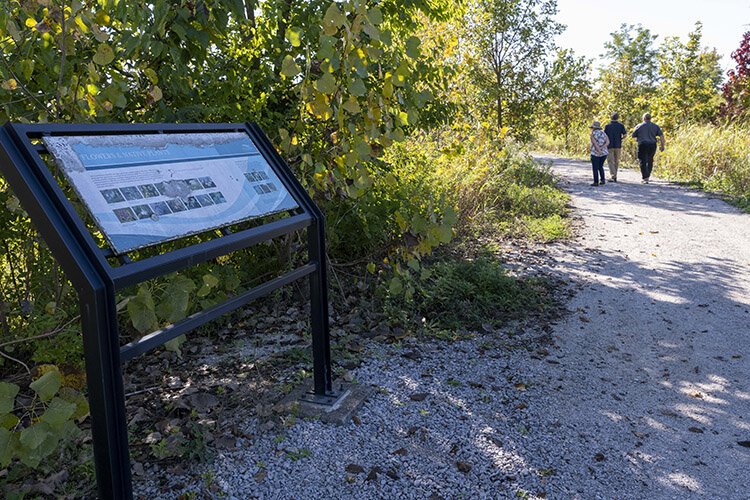 The walking path around Twin Creek Preserve.