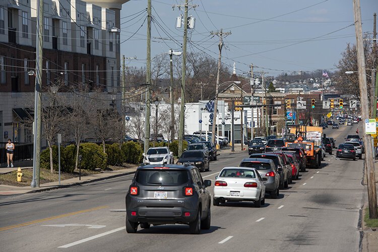 Montgomery Road separates east and west side neighborhoods in Norwood.