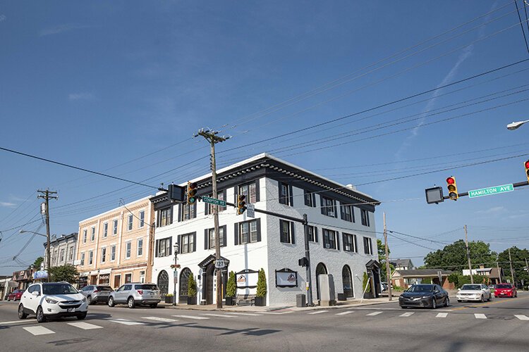 Three commercial buildings in the heart of the business district have been upgraded.