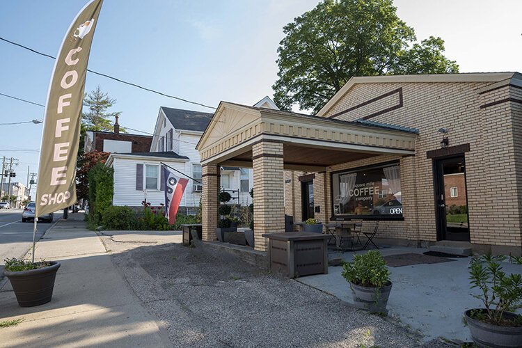 Square Mile Coffee opened in an old garage that dates to 1917.